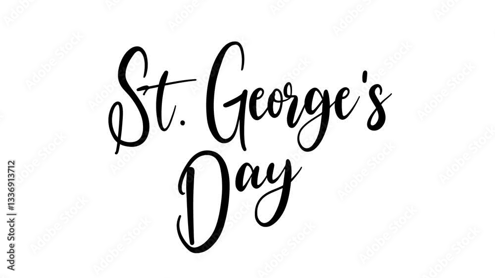 St. George's Day Text Animation. Perfect for social media posts, greeting cards, or event promotions. Ideal for patriotic designs. St. George's Day Text Animation. Perfect for social media posts, greeting cards, or event promotions. Ideal for patriotic designs.
