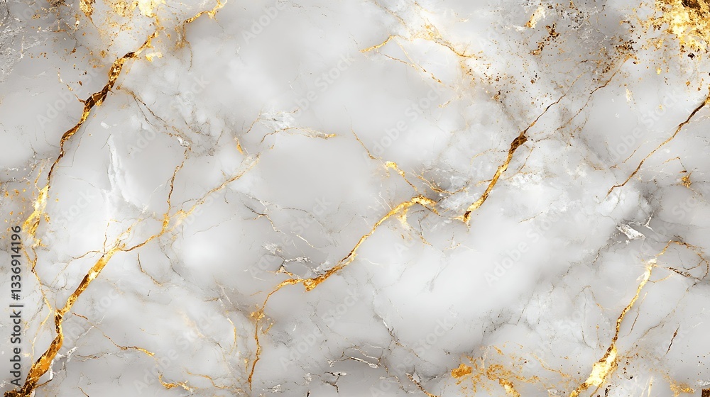 White marble texture with gold veins (1)