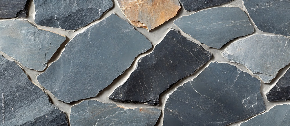 Irregular stone wall texture background