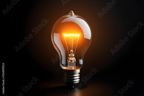Light bulb. Symbolizing innovation, creativity, and intelligence. Mental health, neuroscience, creativity, and intellectual pursuits