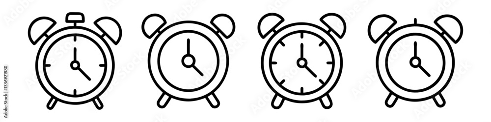 analog alarm clock icon, analog alarm clock line art - simple line art of analog alarm clock, perfect for analog alarm clock logos and icons analog alarm clock icon, analog alarm clock line art - simple line art of analog alarm clock, perfect for analog alarm clock logos and icons