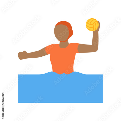 Person Playing Water Polo
