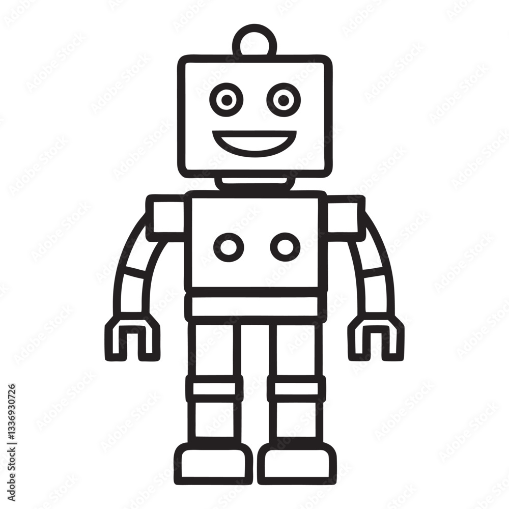 Fototapeta premium robot vector illustration