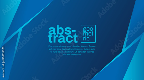 Vector abstract blue background with lines. Creative blue background with frame design. Creative sport background. Simple geometric background.

