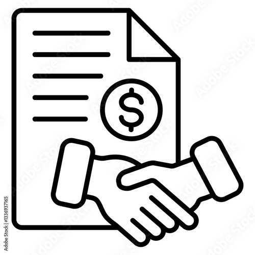Contract Outline Icon