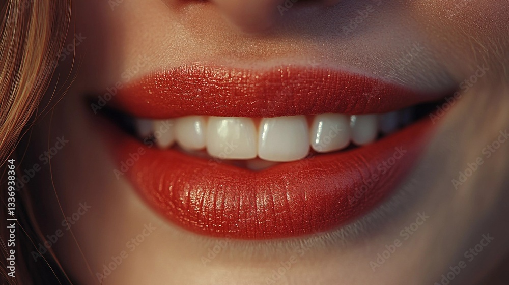 Obraz premium Soft feminine lips with natural pink hue, highlighting skincare, hydration, and self-care concepts, great for organic beauty campaigns, artistic book illustration