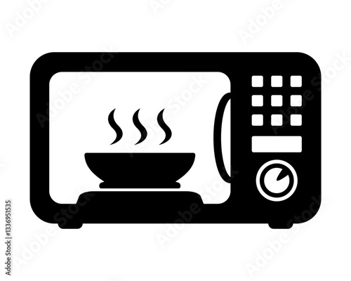 Microwave oven icon. Simple microwave oven icon for templates, web design and infographics.