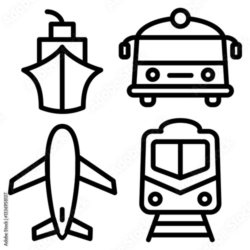 Transportation Outline Icon