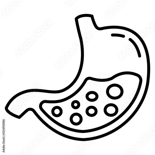 Stomach Outline Icon