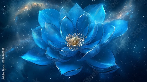 Celestial Blue Lotus Bloom