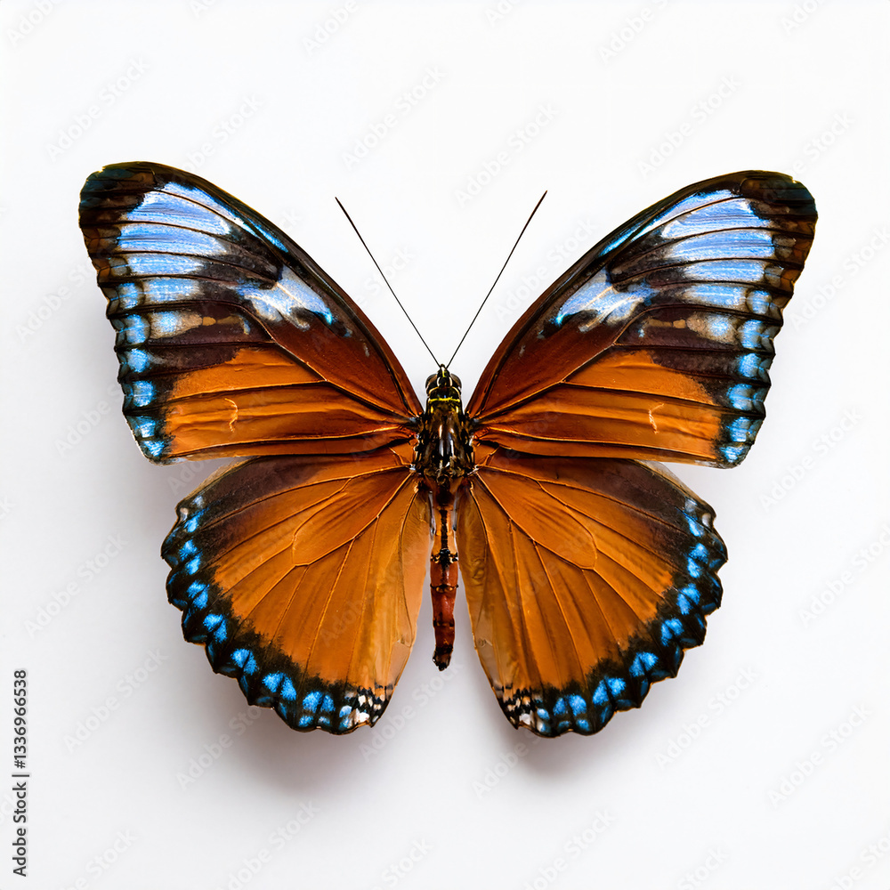 Obraz premium Butterfly clip isolate with white background.white backgro-043.png