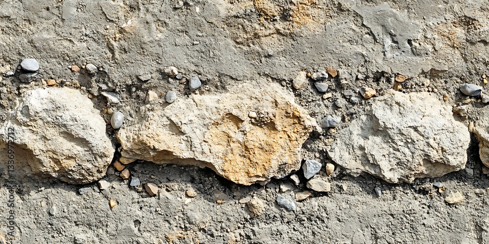 Stone wall texture, close-up view