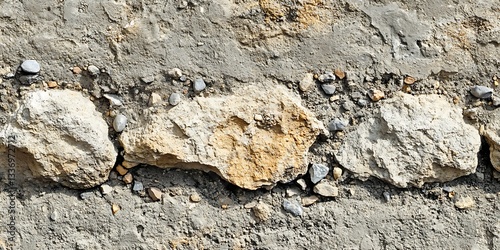 Stone wall texture, close-up view