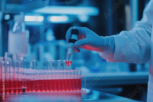 A scientist holds a pipe, likely used for smoking or demonstrations
