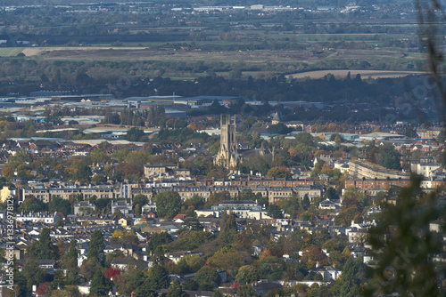 View from Leckhampton Hill Overlooking Cheltenham, United Kingdom