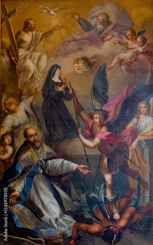 фотографія Painting (19th century) of apotheosis of St