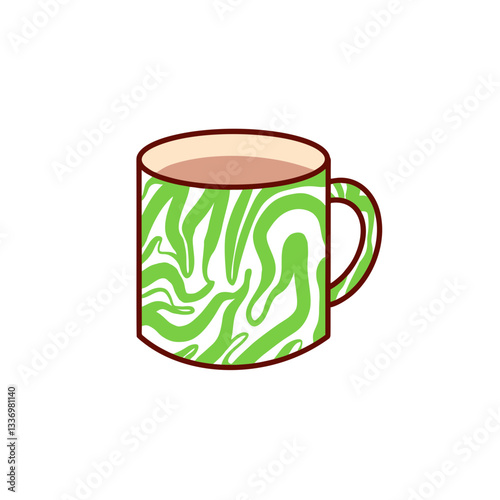 abstrack mug of coffee