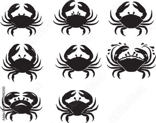Crab on Sandy Beach - Wildlife and Nature Stock Image
