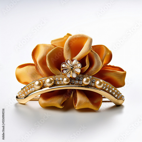  French barrette isolate with white background.white backgr-126.png