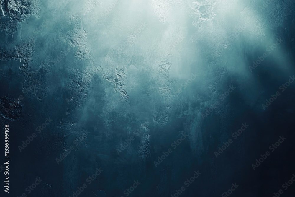 Fototapeta premium A person riding a surfboard in the calm waters, with the sun shining and waves gently rolling in