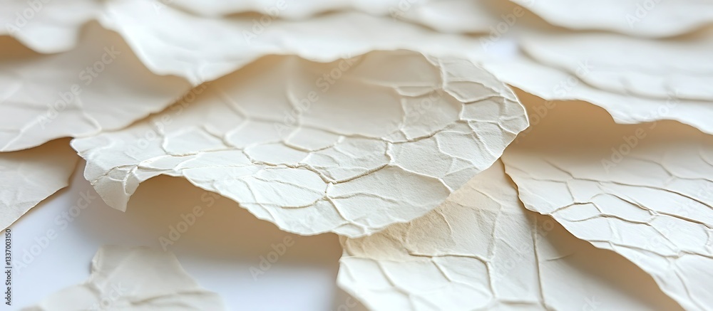 Textured white petals, close-up view