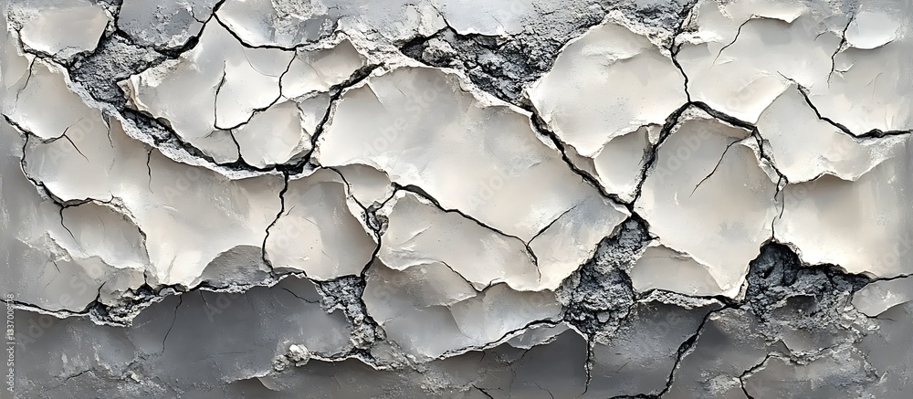 Cracked earth texture, abstract art