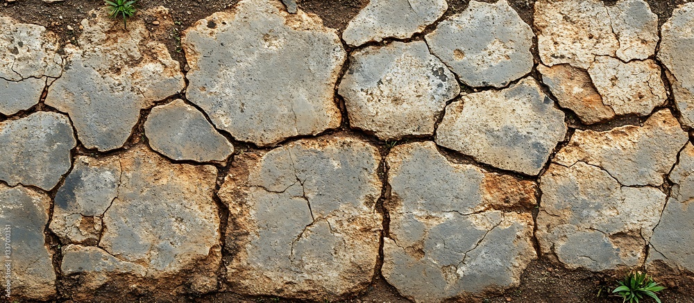 Cracked earth ground texture. Dry soil