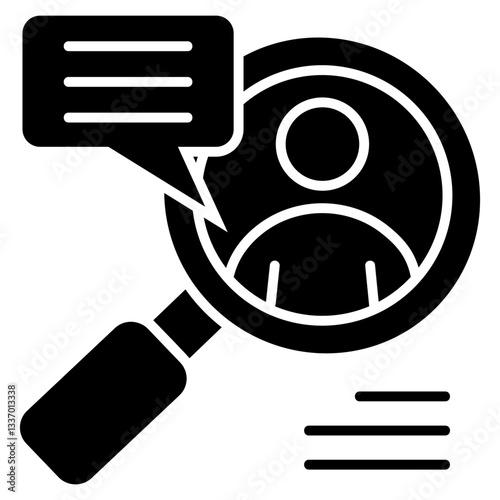 Research Glyph Icon