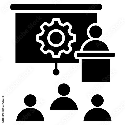 Presentation Glyph Icon