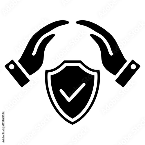 Insurance Glyph Icon