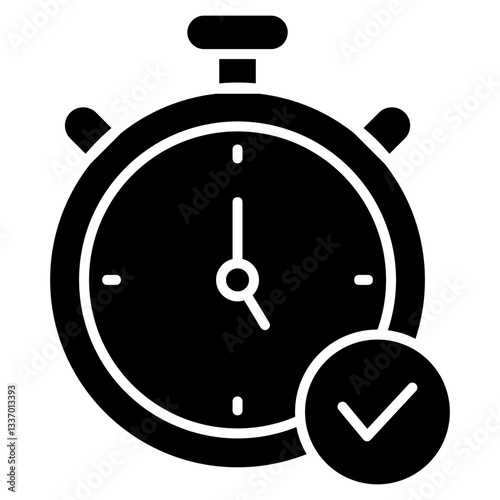 Time Glyph Icon