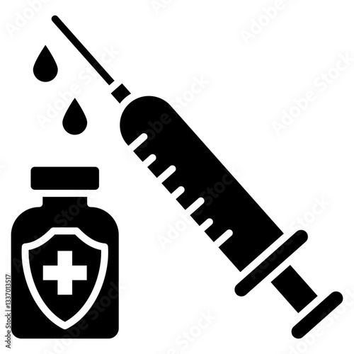Vaccine Glyph Icon