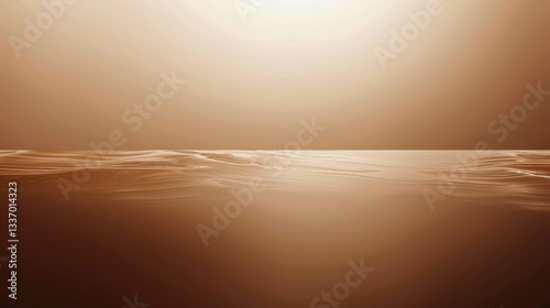 Wallpaper Mural serene landscape featuring smooth, undulating sand dunes under warm, golden light. tranquil scene evokes sense of calm and vastness Torontodigital.ca