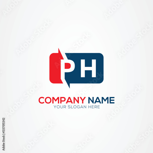 PH Creative Modern Letters Logo Design Element