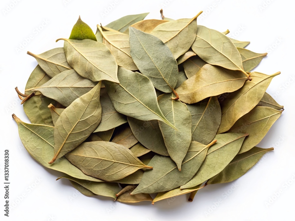 Dried Bay Leaves Stack, Pile, Bunch Top View - Aromatic Herb Spice PNG Dried Bay Leaves Stack, Pile, Bunch Top View - Aromatic Herb Spice PNG