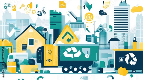 Sustainable City: A Vision of Urban Recycling and Eco-Friendly Living