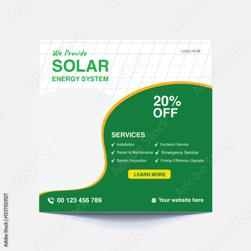 Promoting Social Post For Solar Energy Solutions for a Greener Future – Clean, Renewable Power for Homes and Businesses
