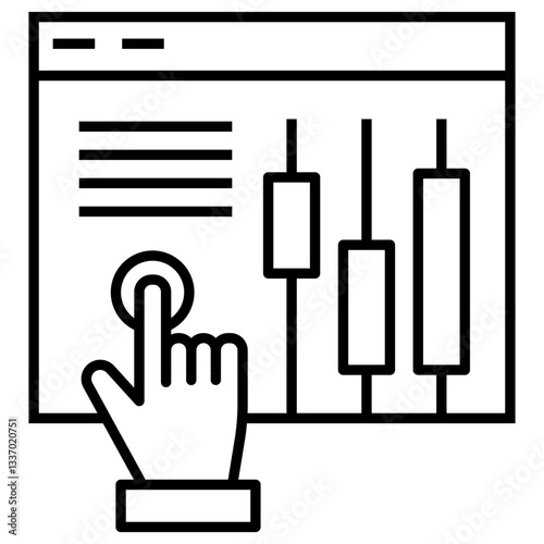 internet trading  vector icon