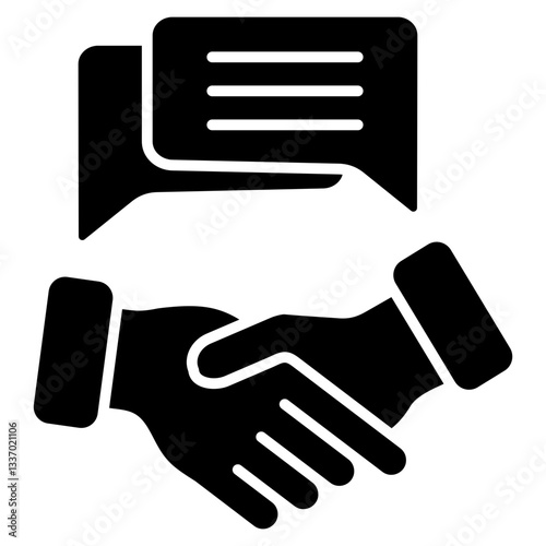 Deal Glyph Icon