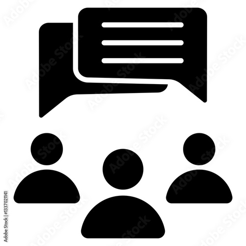 Communication Glyph Icon
