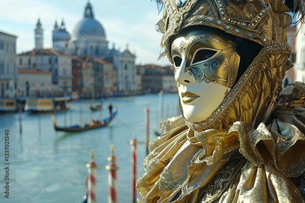 Fototapeta premium The Magic of Venice Carnival: A Journey Through Time