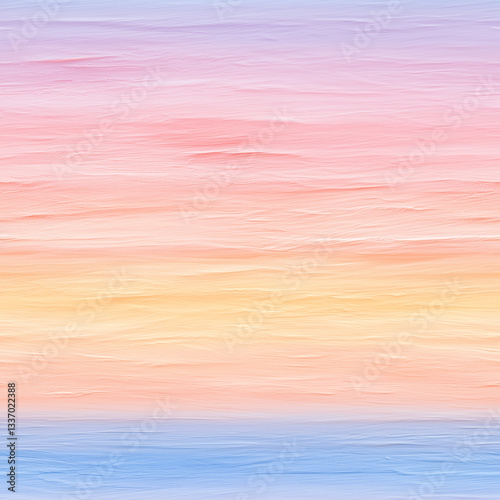 Seamless pastel gradient texture pattern with soft brushstrokes in sunset hues