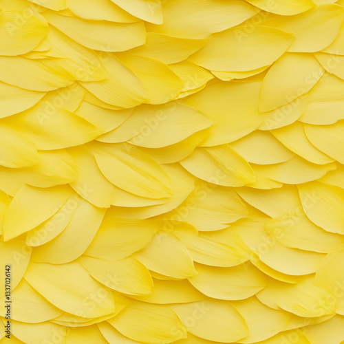 Seamless sunflower floral pattern with vibrant yellow petals and detailed centers