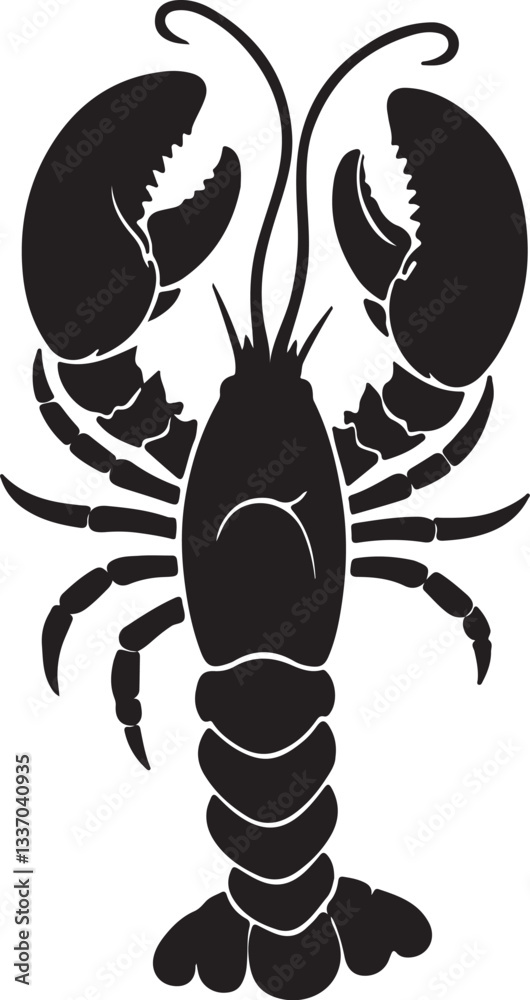 Obraz premium Vibrant Lobster in Fresh Seafood Display – High-Quality Stock Image