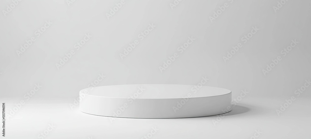 Blank, White, Round Display Platform Blank, White, Round Display Platform