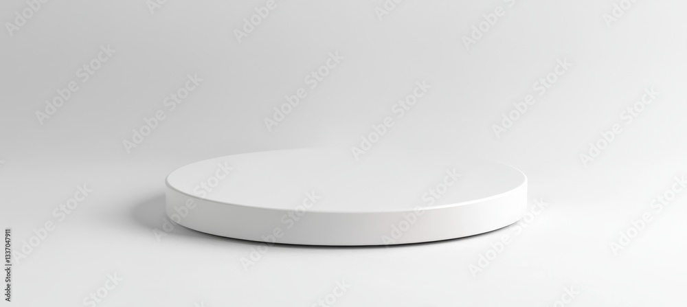 Blank White Round Display Platform Blank White Round Display Platform