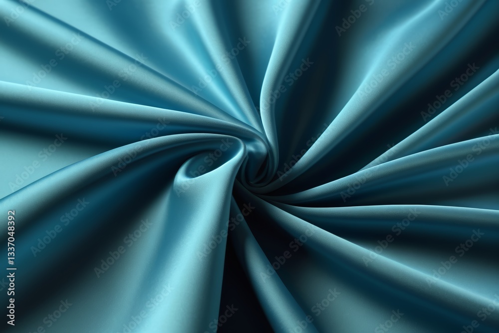 Obraz premium a close up of a blue fabric with a very large center