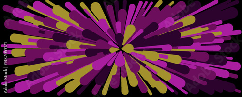 Colorful Lines Random Distribution Computational Generative Art background illustration