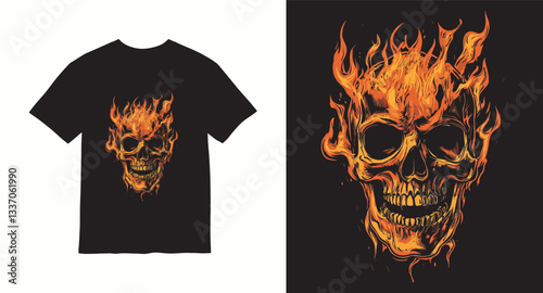 Graffiti skull graphic vector t-shirt design