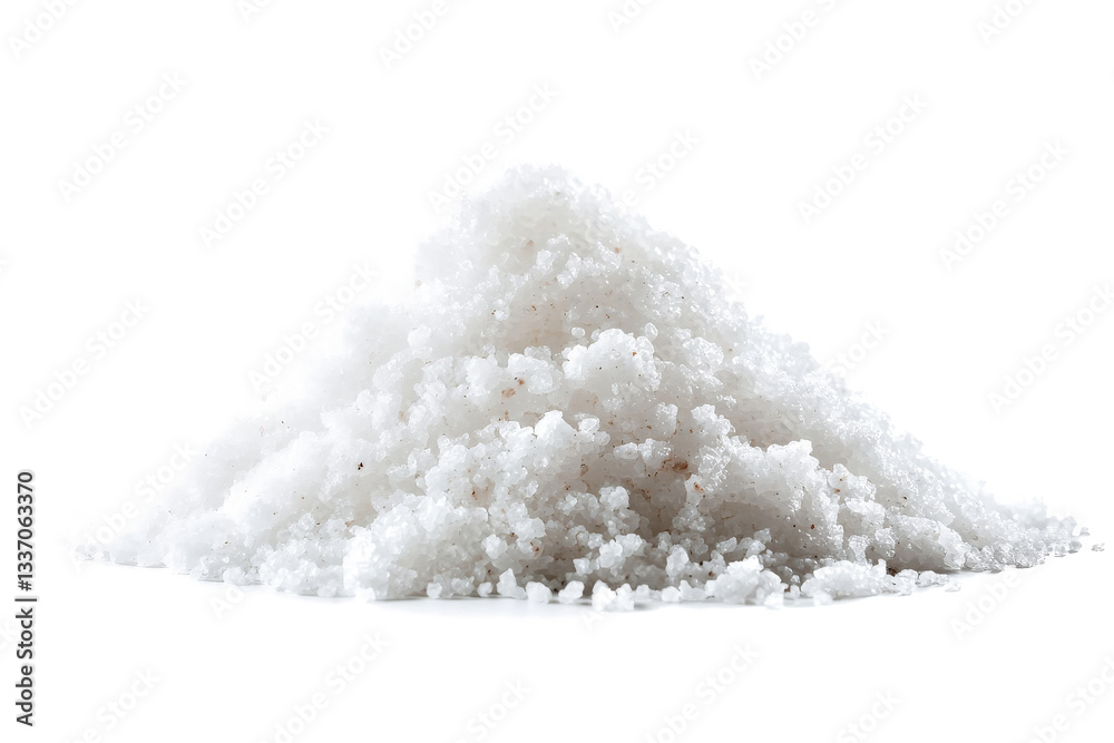 a pile of white sugar on a white background cutout image and isolated on transparent background a pile of white sugar on a white background cutout image and isolated on transparent background